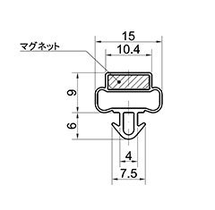 スナップ型 断面図